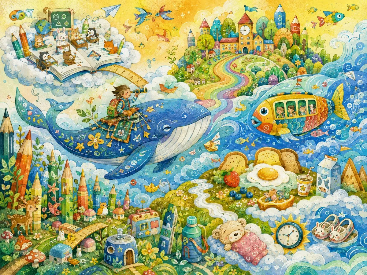 Kids' Dream Watercolor Art