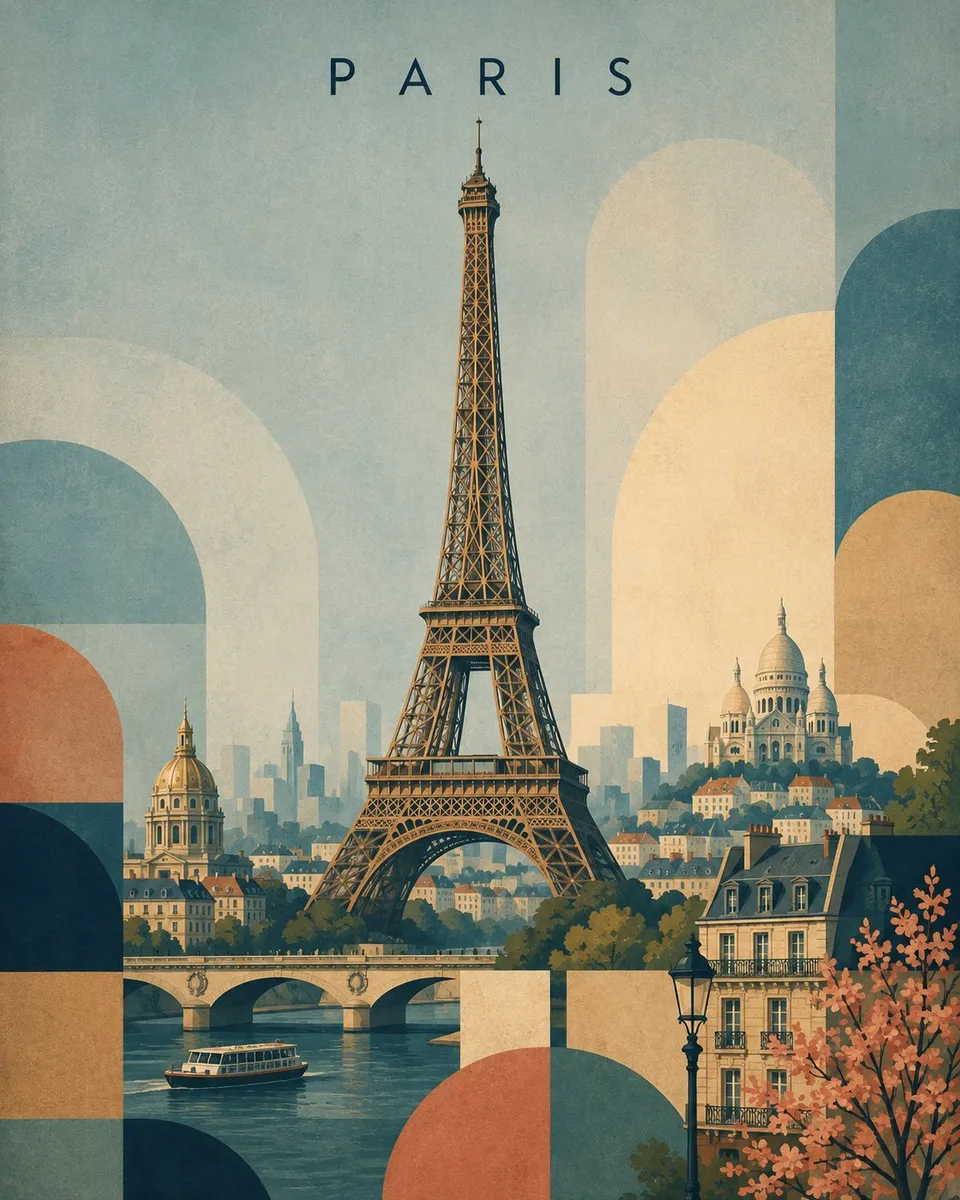 Mid-Century Travel Poster