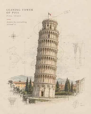 Vintage Architectural Art Poster