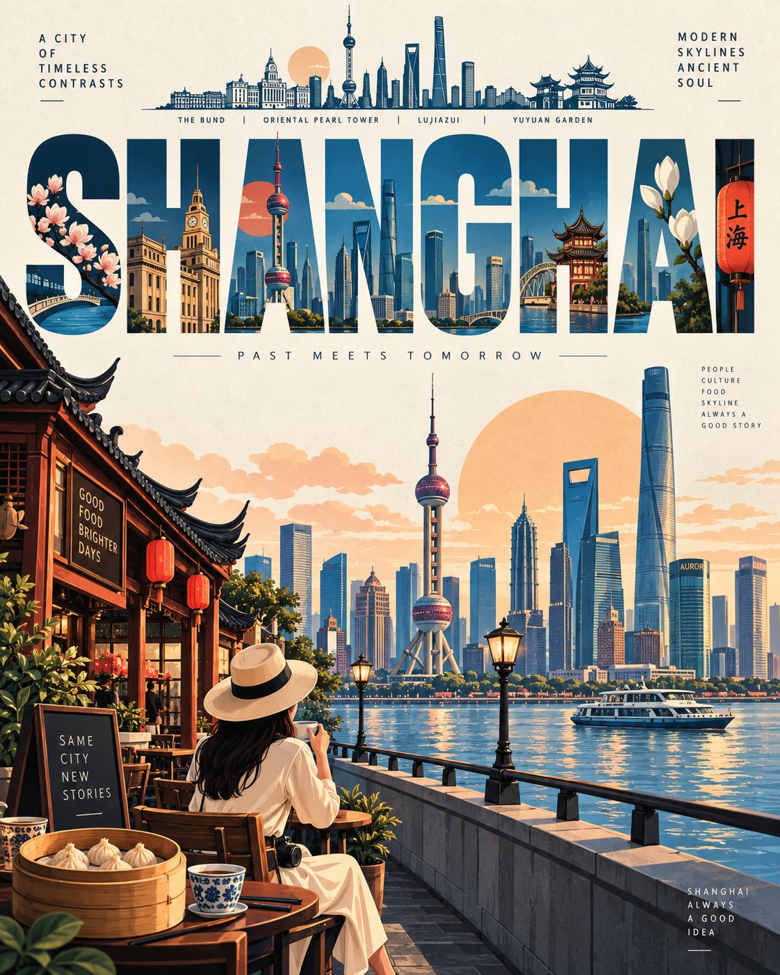 Mid-Century Modern Travel Poster