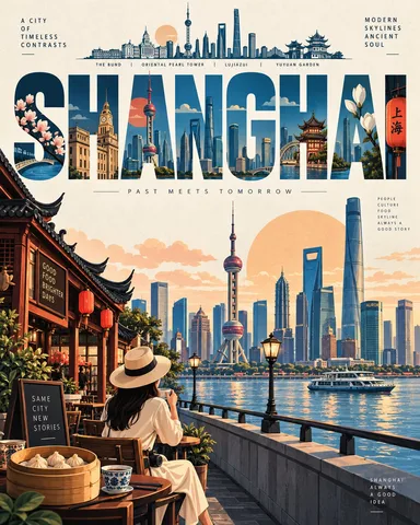 Mid-Century Modern Travel Poster