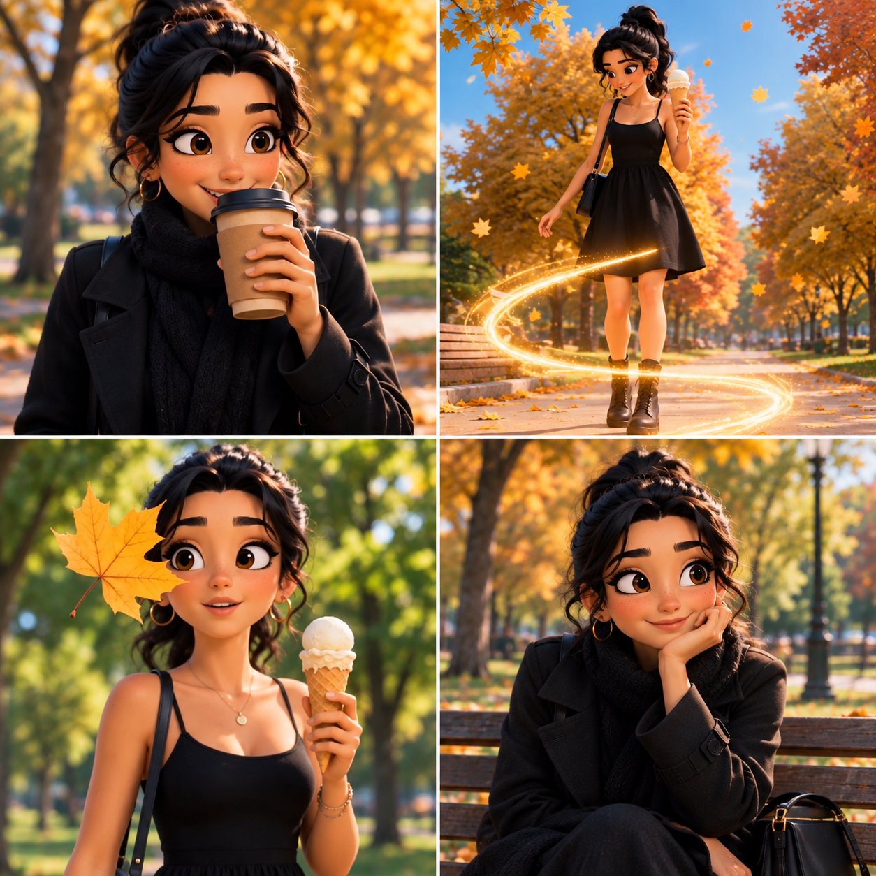 Cinematic Autumn 3D Collage Animator