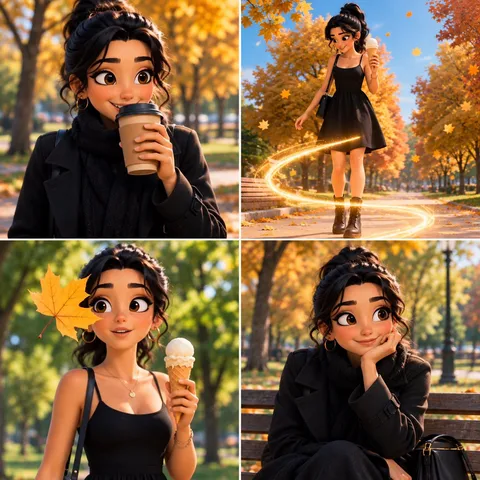 Cinematic Autumn 3D Collage Animator